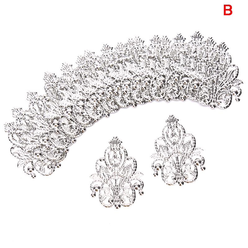 20 шт микс филигрань ремесла полые украшения «сделай сам» фурнитура ювелирные аксессуары