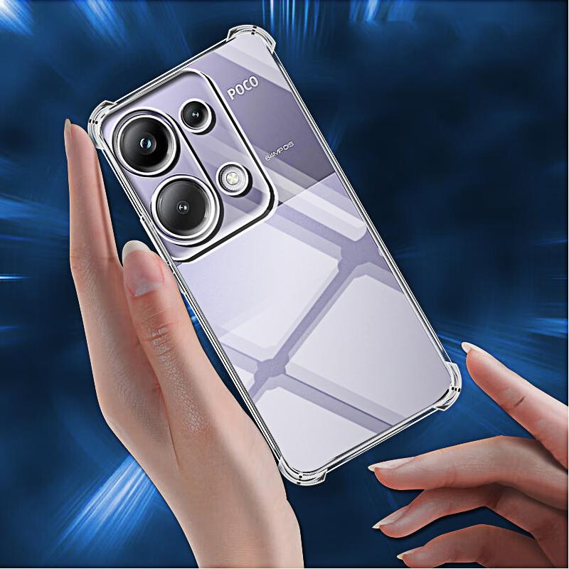 Прозрачный чехол для телефона Xiaomi Poco M6 Pro 4G Задняя крышка на Pocco Poko Poxo X6 Pro 5G M6pro 4g C65 Защитная оболочка камеры