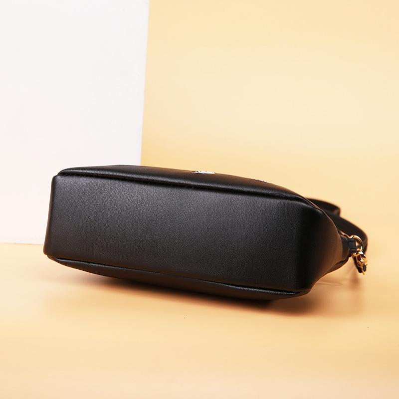 Модная сумка-багет, сумка кроссбоди, женская сумка, вышитая шестислойная сумка