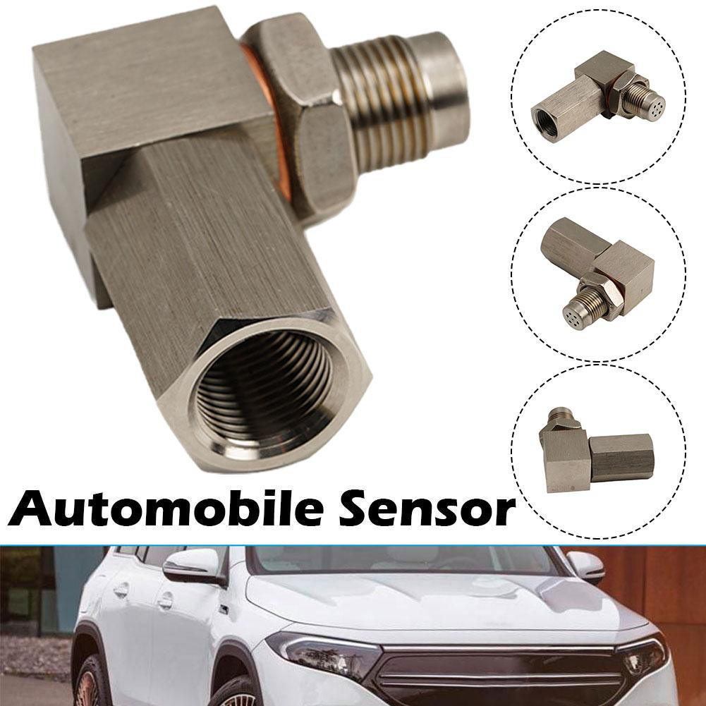 90 Degree 02 Bung Extension Oxygen Sensor Extender Converter O2 Catalytic Universal Oxygen Spacer Sensor J2H4