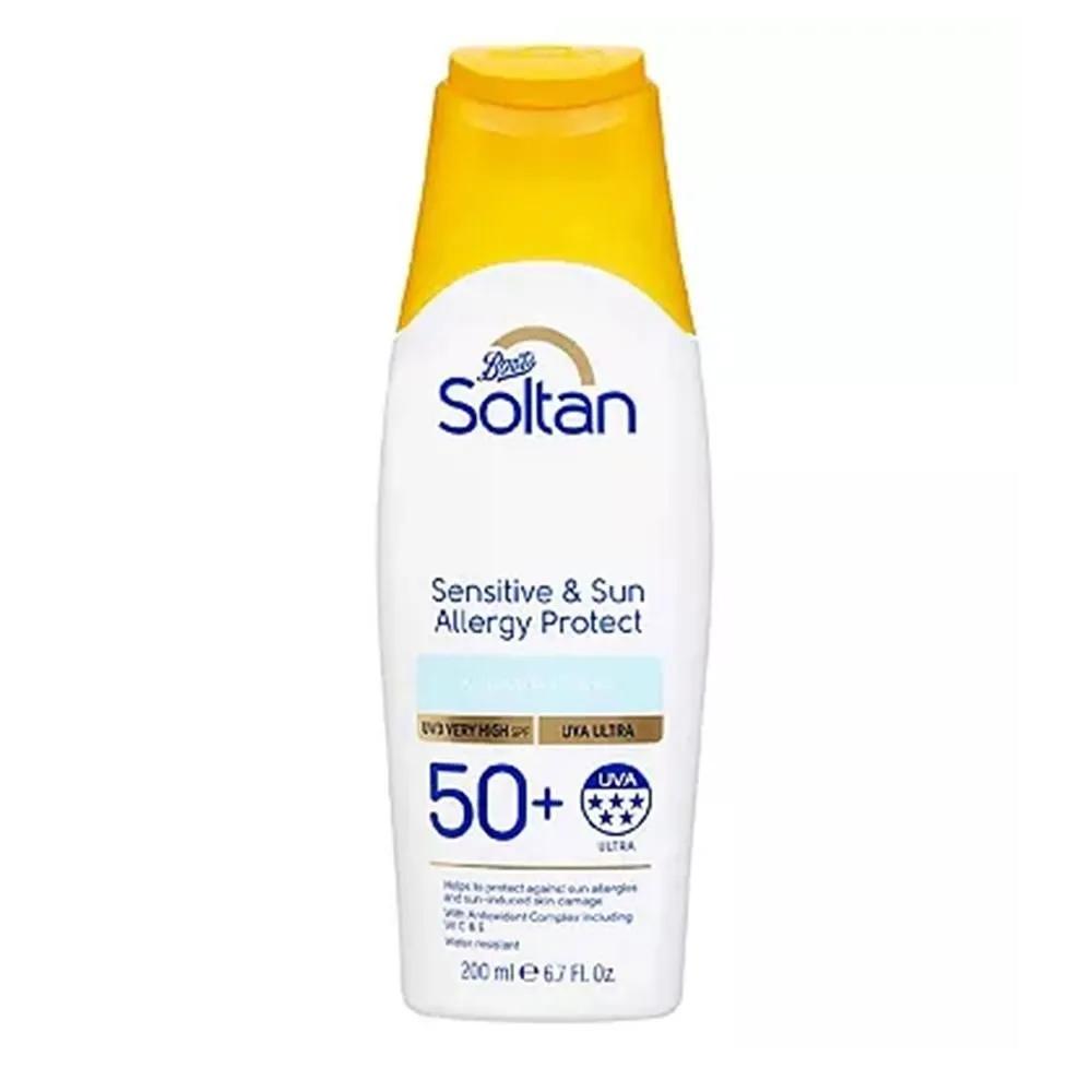 Лосьон Soltan Protect 200 мл 1 Упаковка Чувствительная кожа и Аллергия на солнце Soltan Лосьон Protect для чувствительной кожи и аллергии на солнце