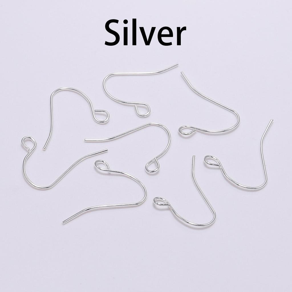 100pcs/lot 21*12mm Gold Bronze Fashion Iron Earrings Wires Hooks Ear Pin Hook For DIY Jewelry Making Accessories Supplies