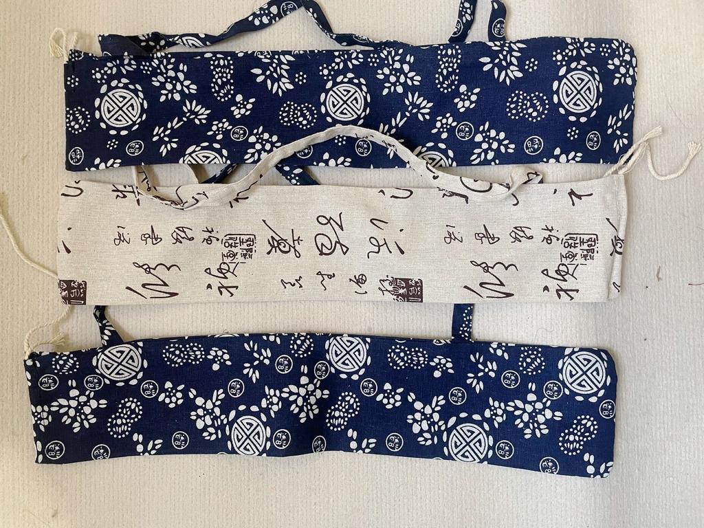 Oil Paper Umbrella Garden Bag Blue And White Porcelain Umbrella Cover Performance Portable Cloth Straight Handle Chinese