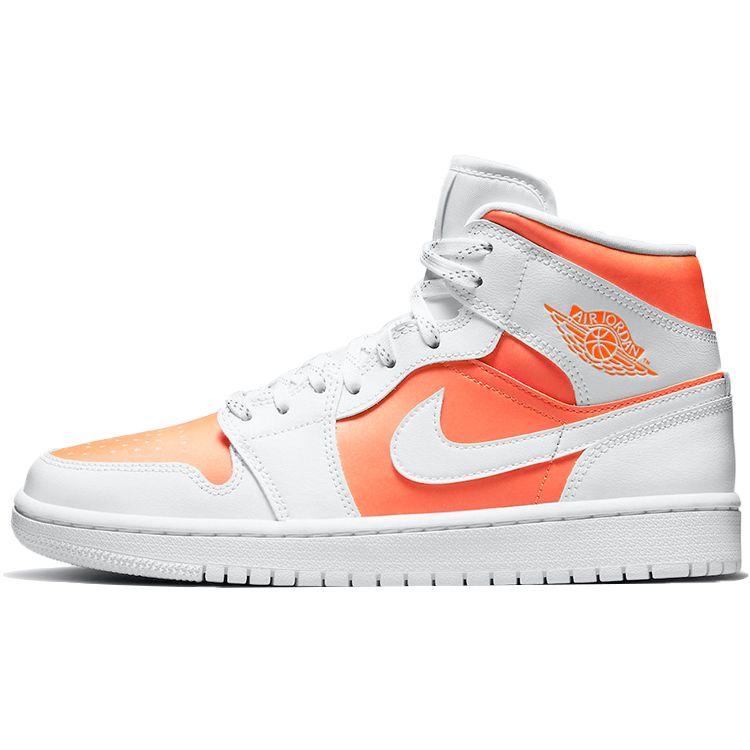 Air Jordan 1 Mid SE Bright Citrus Женские кроссовки Оранжево-белый CZ0774-800