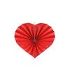 8pcs Love Heart Shaped Paper Fans for Wedding and Anniversary Decorative Folding Fan Valentine's Day Party Supplies