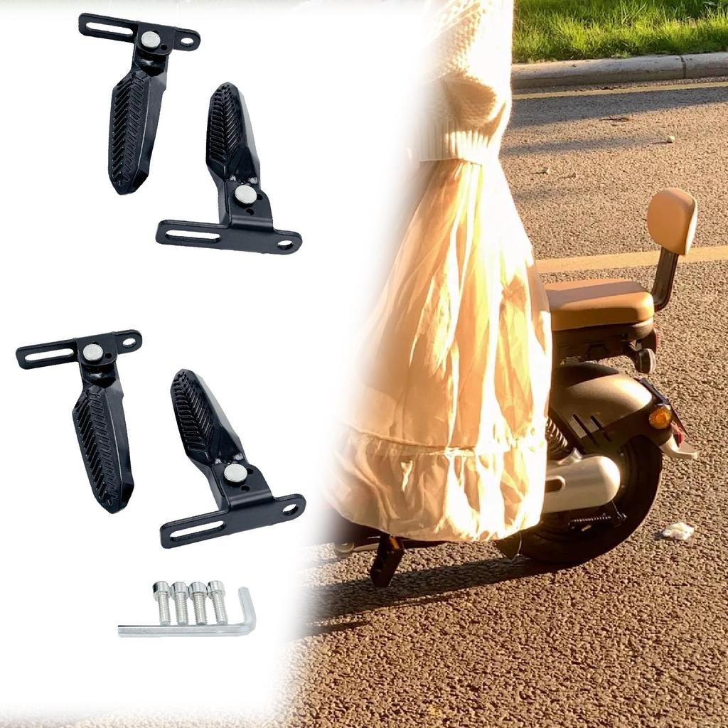 2 шт. Педали для электровелосипеда, удлинители для педалей скутера, складывающиеся без скольжения