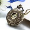 Ювелирные изделияМы Оригинальные карманные часы с мотивом зодиака Аналоговый дисплей Кварцевые часы Антикварные модные праздничные подарки отцу