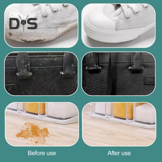 Крем для чистки обуви White Shoe Cleaner, безопасные ингредиенты, чистящая паста, простой в использовании аппликатор-губка, универсальное многофункциональное чистящее средство