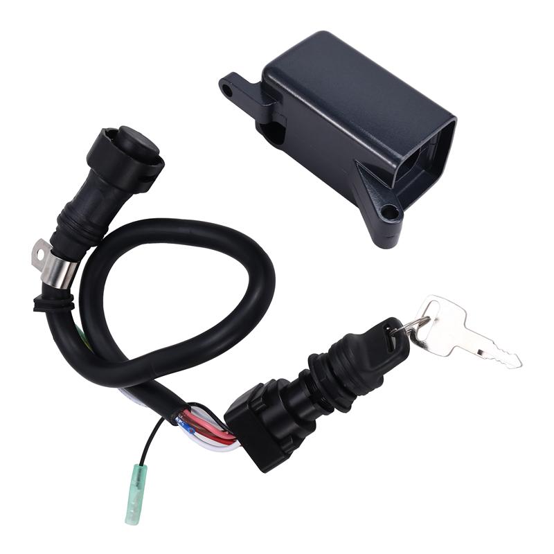 NEW-10Pins Cables Main Switch Assy+Control Arm Box For  Outboard 2 Stroke 50HP 60HP 70HP 85HP 6H3-82510-10-00