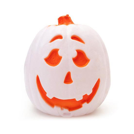 Хэллоуин Тыквенный Фонарь Жуткий Светодиодный Светящийся Изогнутый Тыквенный Светильник со Звуком для Вечеринок "Конфеты или жизнь" Внутренний Наружный Декор для Стола