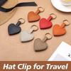 Кожаный магнитный зажим для шляпы, портативный кошелек для хранения шляп, пряжка, держатель для шляпы в форме любви, органайзер, гаджет, висящий на сумке
