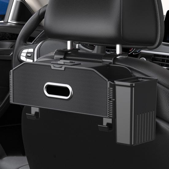 Органайзер на спинку сиденья автомобиля с 2 подстаканниками, крючками для коробок с салфетками, многокарманный дорожный органайзер для хранения вещей для детей
