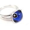 Blue 'Lorette' Silver Ring
