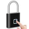 Водонепроницаемый Портативный USB-зарядка Цинк-сплав Металл Умный Отпечаток пальца Умный замок Замок