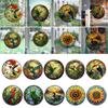 Hummingbird Flower Pattern Window Glass Sticker Anti-collision Decorative Film  Home&Office