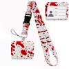 Дизайн скелета Lanyard Держатель для визиток и кредитных карт на шею Брелок-веревка Держатель для ID-бейджа Lariat Lasso