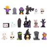 3D Halloween Pumpkin Skeleton Figurines Cartoon Miniatures Ghost Ornaments  Home Decor