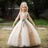 Children Girls Dress Summer Party Birthday Wedding Dresses Kids Elegant Princess Dresses Evening Long Dresses