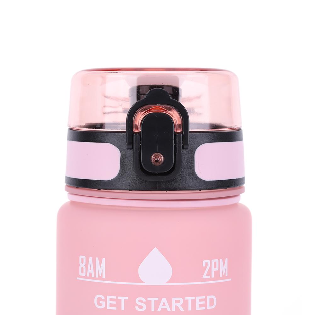 1000 мл Матовая Градиентная Кружка с Ручкой Спортивная Бутылка для Воды Большой Емкости Многоразовая Водная Кружка для Фитнеса Йоги