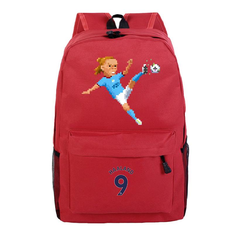 Haaland World Cup Backpack Large Capacity Durable School Sports Backpack
