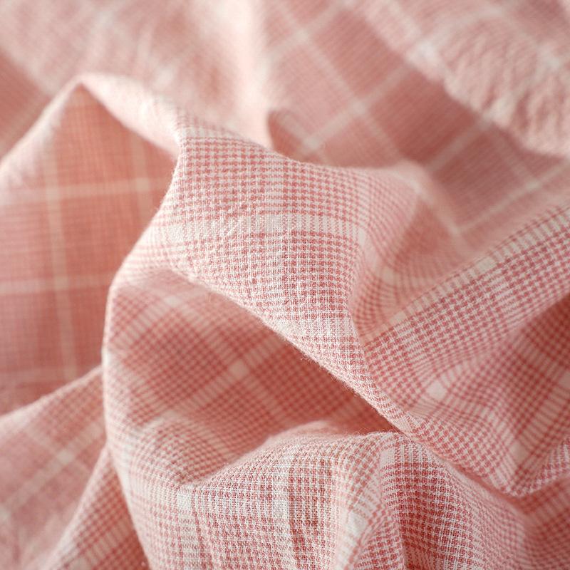 Легкие клетчатые брюки для сна на весну-лето - Унисекс хлопковая пижама для ношения дома и на улице