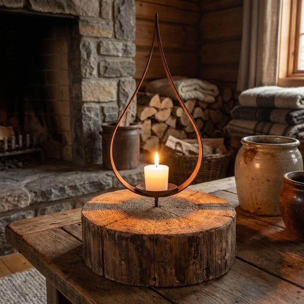 Non-slip Iron Candle Holder Stable Metal Candle Stand Multi-purpose Candlestick Rack Wedding Table