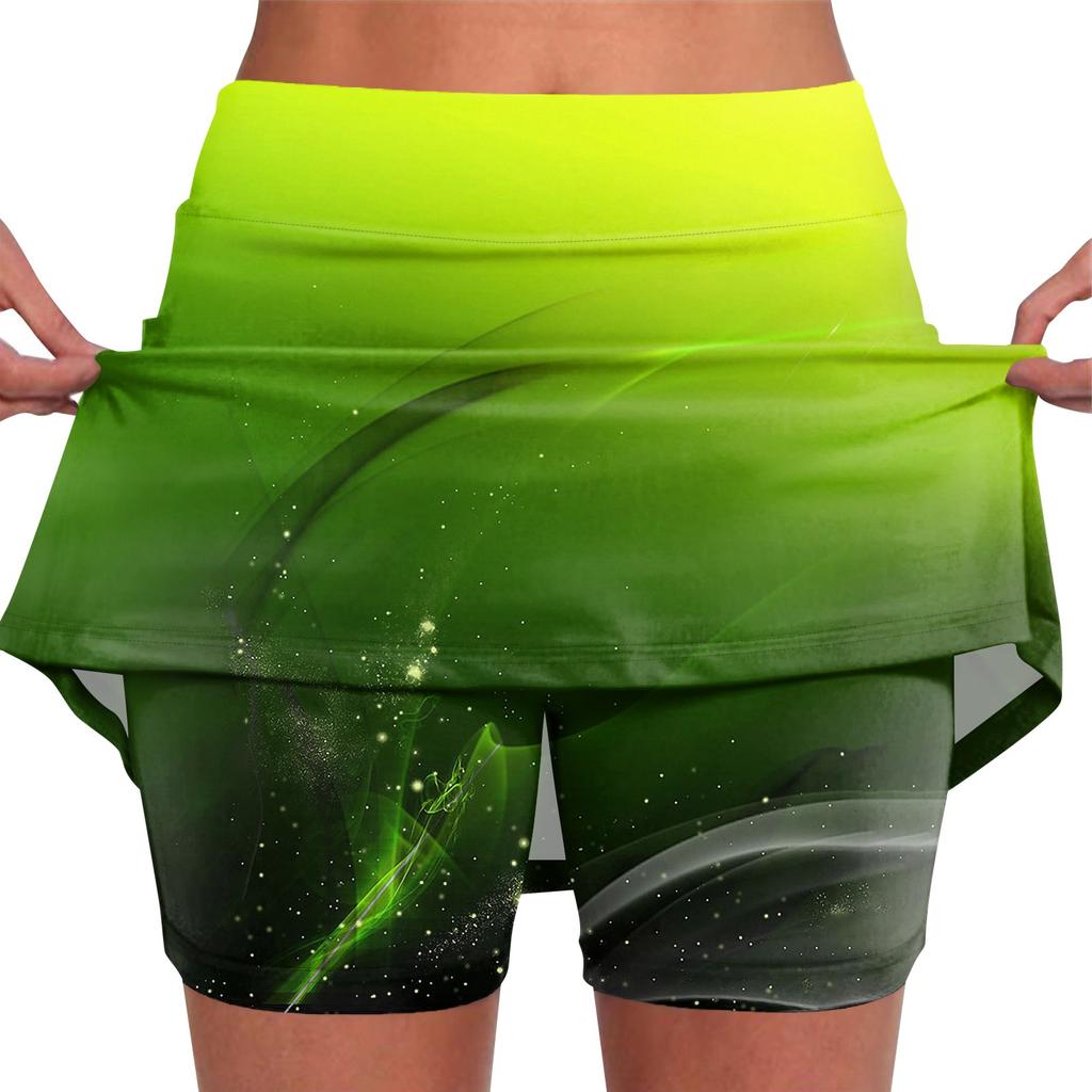 Эластичные брюки-кюлоты для йоги для женщин, спортивные шорты с принтом, легкие узкие однотонные бегуны с высокой талией