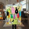 Barbapapa2 Flannel Blanket, High quality Comfortable for All Seasons, Home Decor, Warmth and Comfort