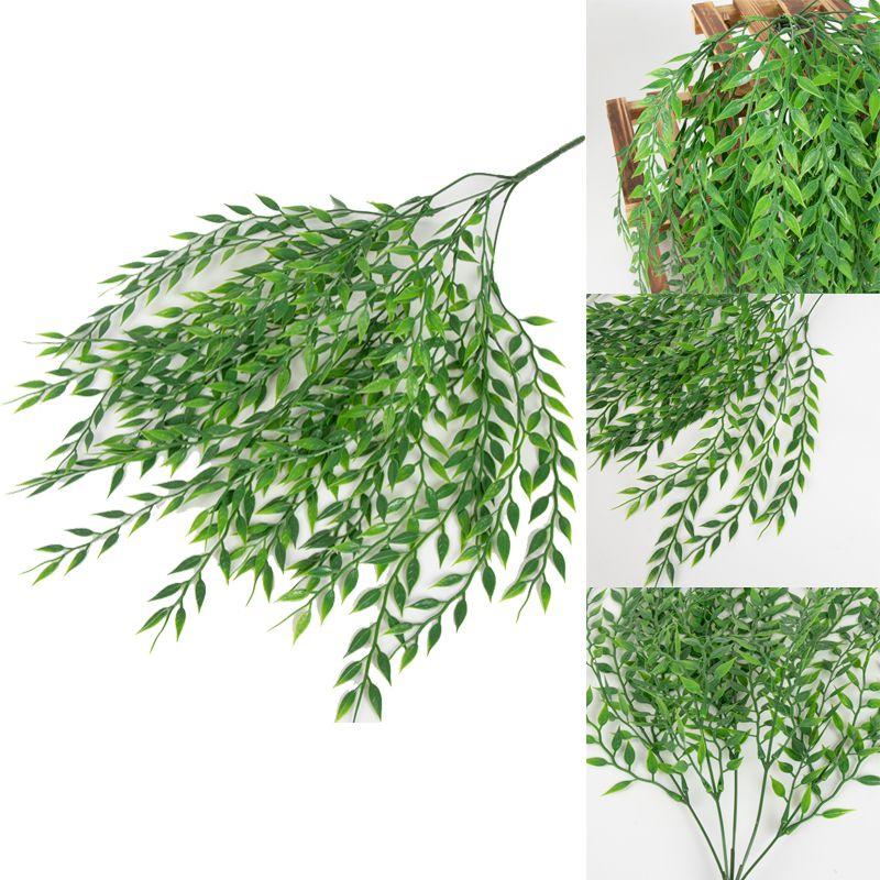 Realistic Hanging Weeping Willow Fake Green Ivy Vines 52 Cm For Party Decor