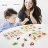 Montessori Wooden Pegboard Puzzle - Educational Toy for Letter, Number & Shape Cognition