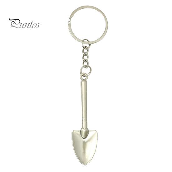 Новинка, мини-брелок с лопатой, нержавеющий, устойчивый к коррозии, компактный размер, металлический брелок в виде лопаты, подвесной кулон