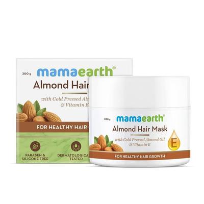 Маска с Миндалем: для роста волос (200 г), Almond Hair Mask for Healthy Hair Growth,