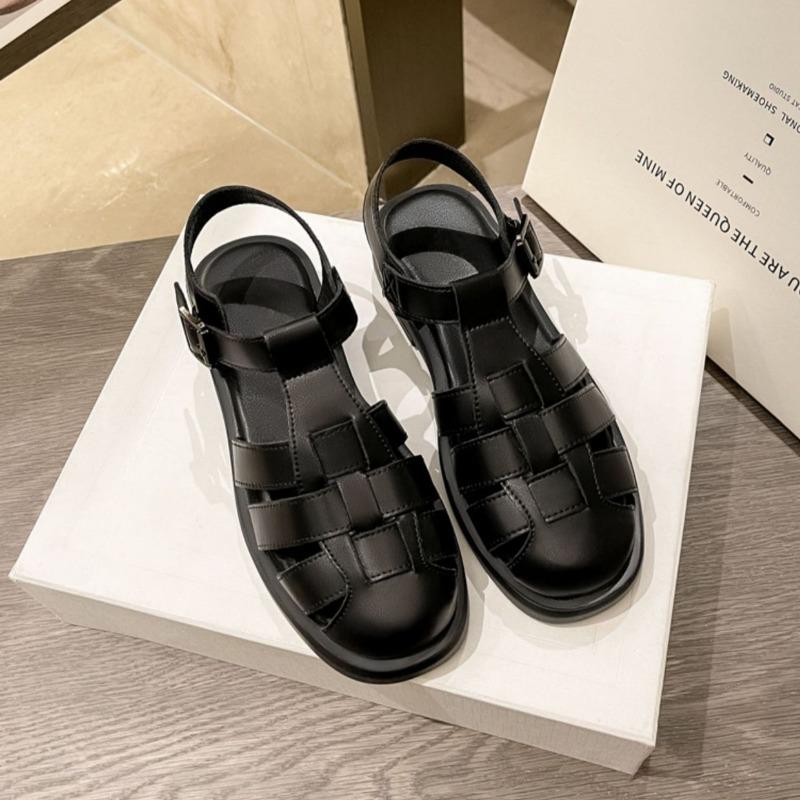 Модные женские римские сандалии на платформе