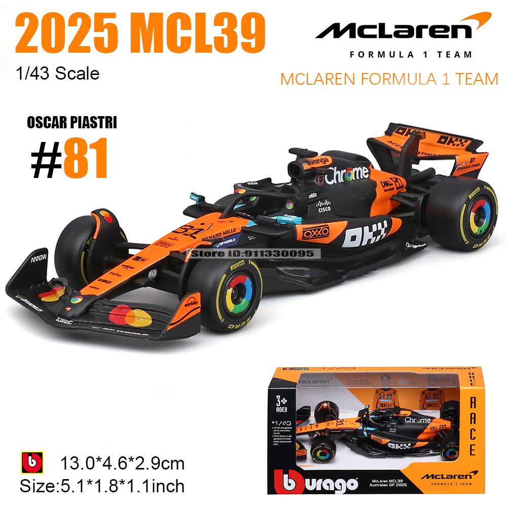 Ббураго 1:43 2025 F1 BWT Alpine Formula One Team #10 Пьер Гасли #43 Франко Колапинто Металлическая модель автомобиля литье под давлением Игрушка Коллекционная