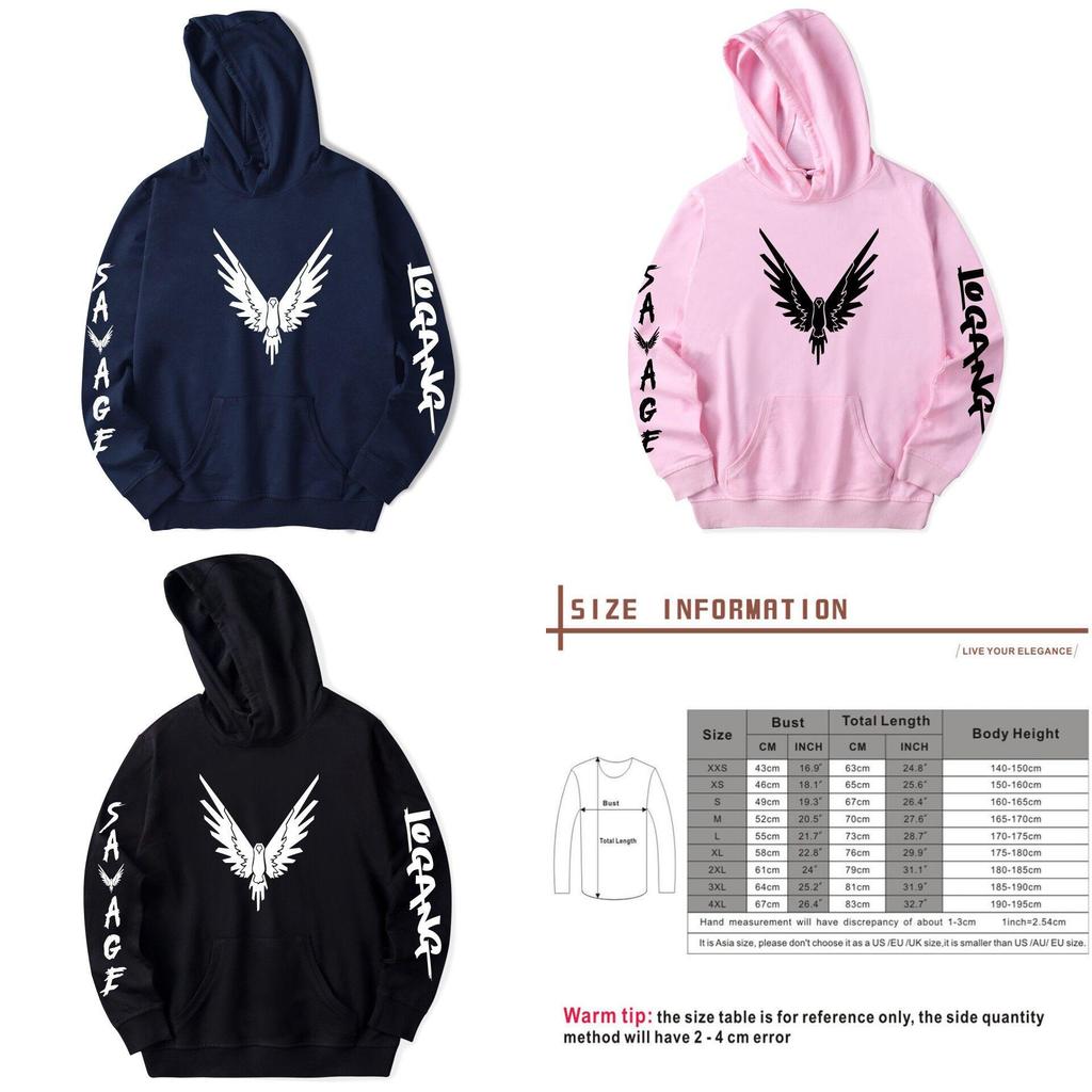 Maverick Logan Paul Homme And Femme Bird Print Hooded Sweatshirt With Comfortable Fit