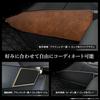 YOURS Crown Estate Interior Panel Covers in Black Kick Made in Size (2-Piece Set) Leather/Navy. Guards, Japan, Protective, y705-008blackleathernavy