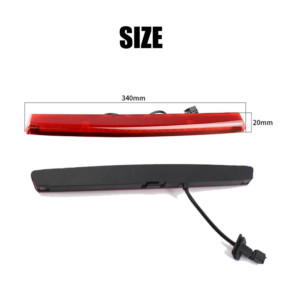 Black LED Third Brake Light For Volkswagen Scirocco 2009-2016 Rear Additional High Brake bulbs Driving golf mk5 Car Accessories