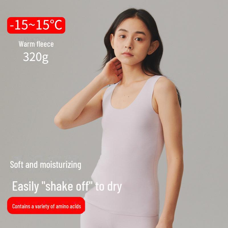 Женский толстый немецкий бархатный утепленный бесшовный зимний жилет