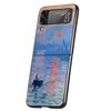 Van Gogh Oil Art Painting Cover Phone Case For Samsung Galaxy Z Flip 7 6 5 4 3 5G Flip7 Flip6 Flip5 Flip4 Flip3 Black Fundas She