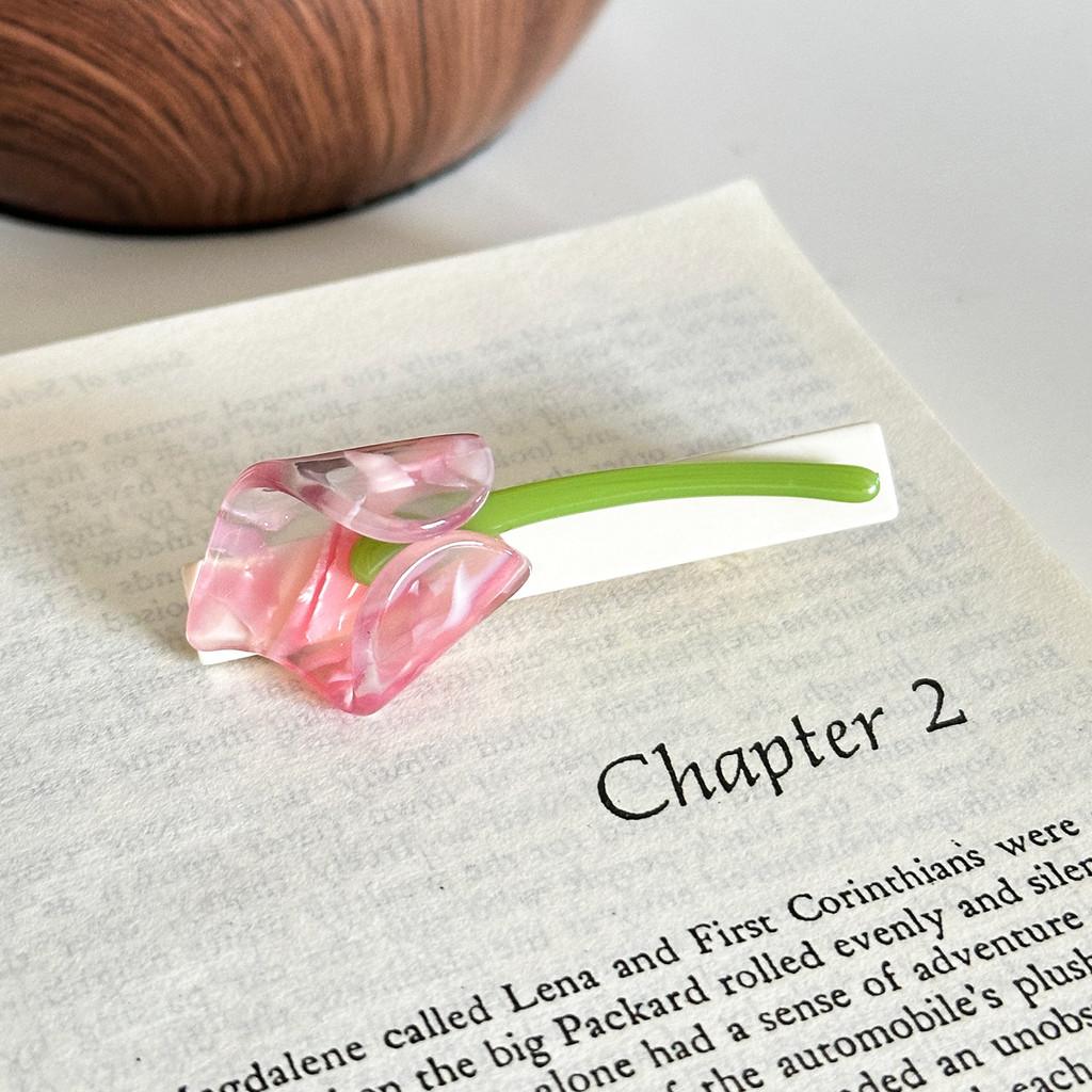 Adorable Flower Pattern Acetate Hair Claw Clip For Women Stylish And Trendy Design