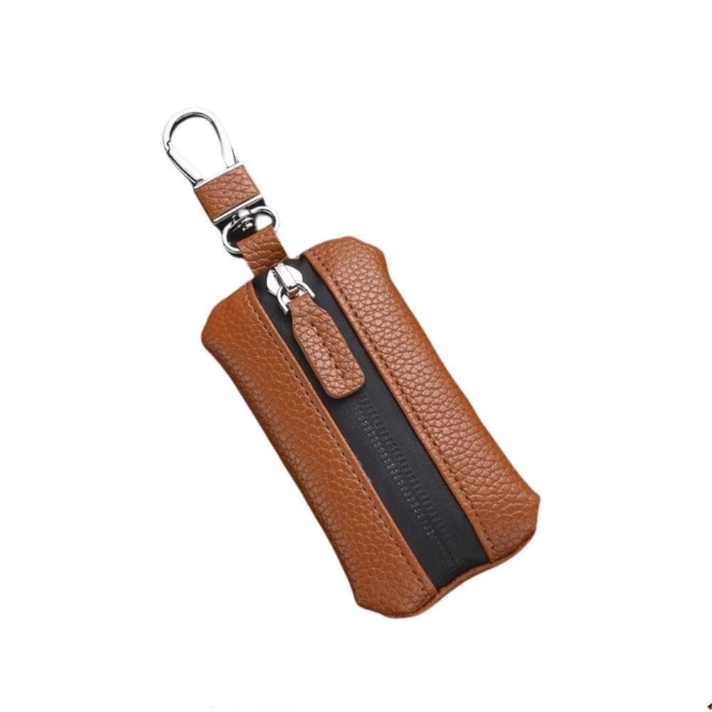 Zipper Closure Car Key Bag Luxury Mini Storage Bag Portable Keychain Holder Daily Use