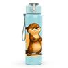 1PC Standing Brown Otter 750ml Color Plastic Sports Water Bottle Leakproof Flip Straw Lid Suitable for Sports Office Home Use