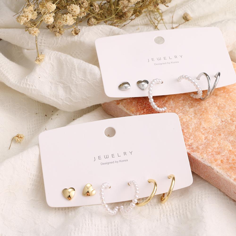 Fashion Small Ear Studs Women's Stud Earrings for Women Vintage Geometric Acrylic Drop Earring Set Female Jewelry