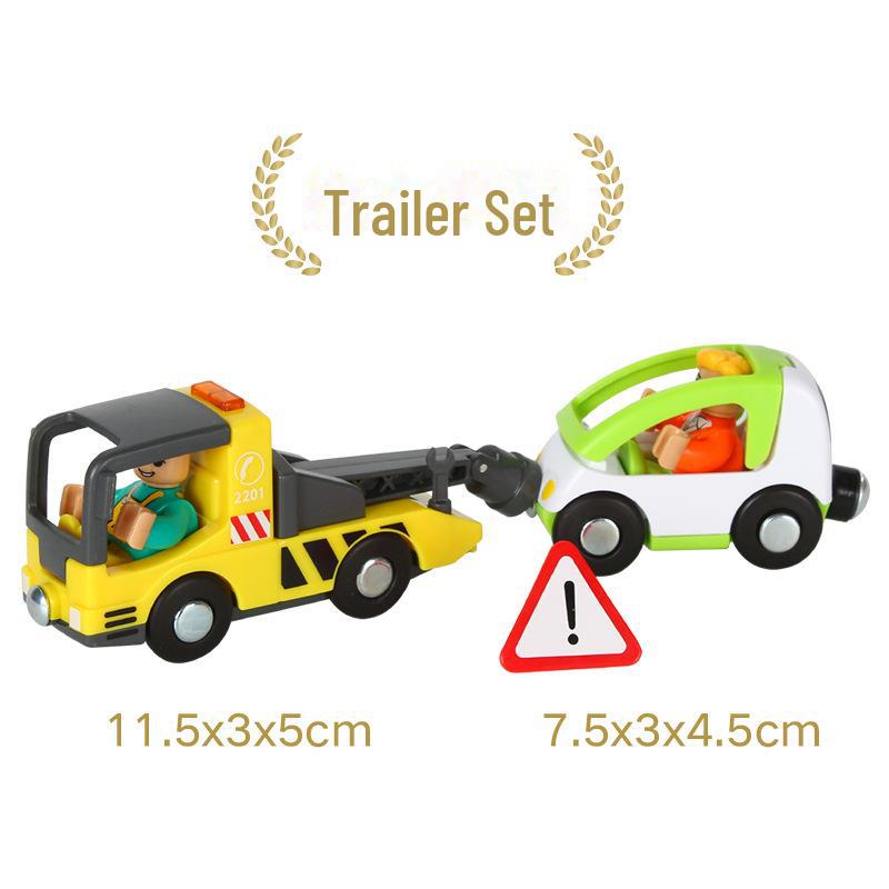 Магнитная многофункциональная машинка Томас: Машины скорой помощи и полиции, совместимые с деревянными рельсами