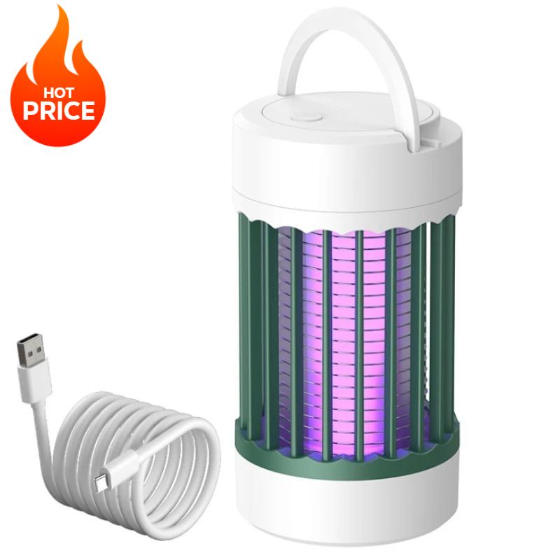 Портативная электрическая лампа от комаров USB перезаряжаемая УФ-лампа для уничтожения насекомых в помещении и на открытом воздухе для кемпинга или дома с ночником