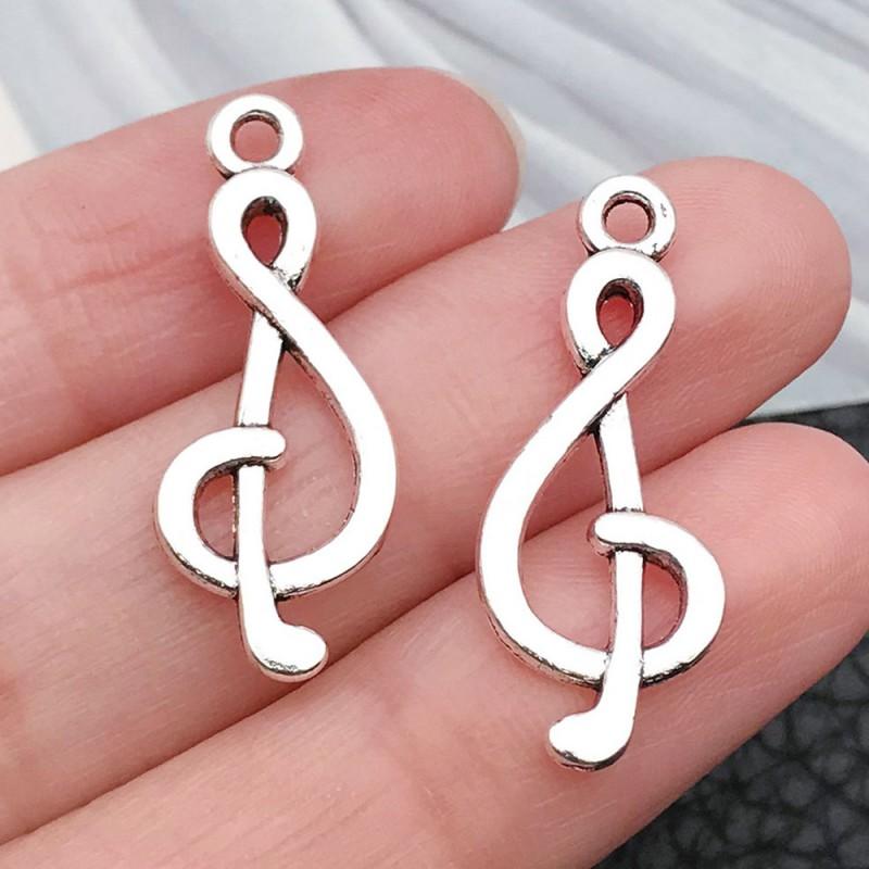Vintage Music Instrument Charms Alloy Pendant DIY Bracelet Necklace Keychain Craft Jewelry Supplies