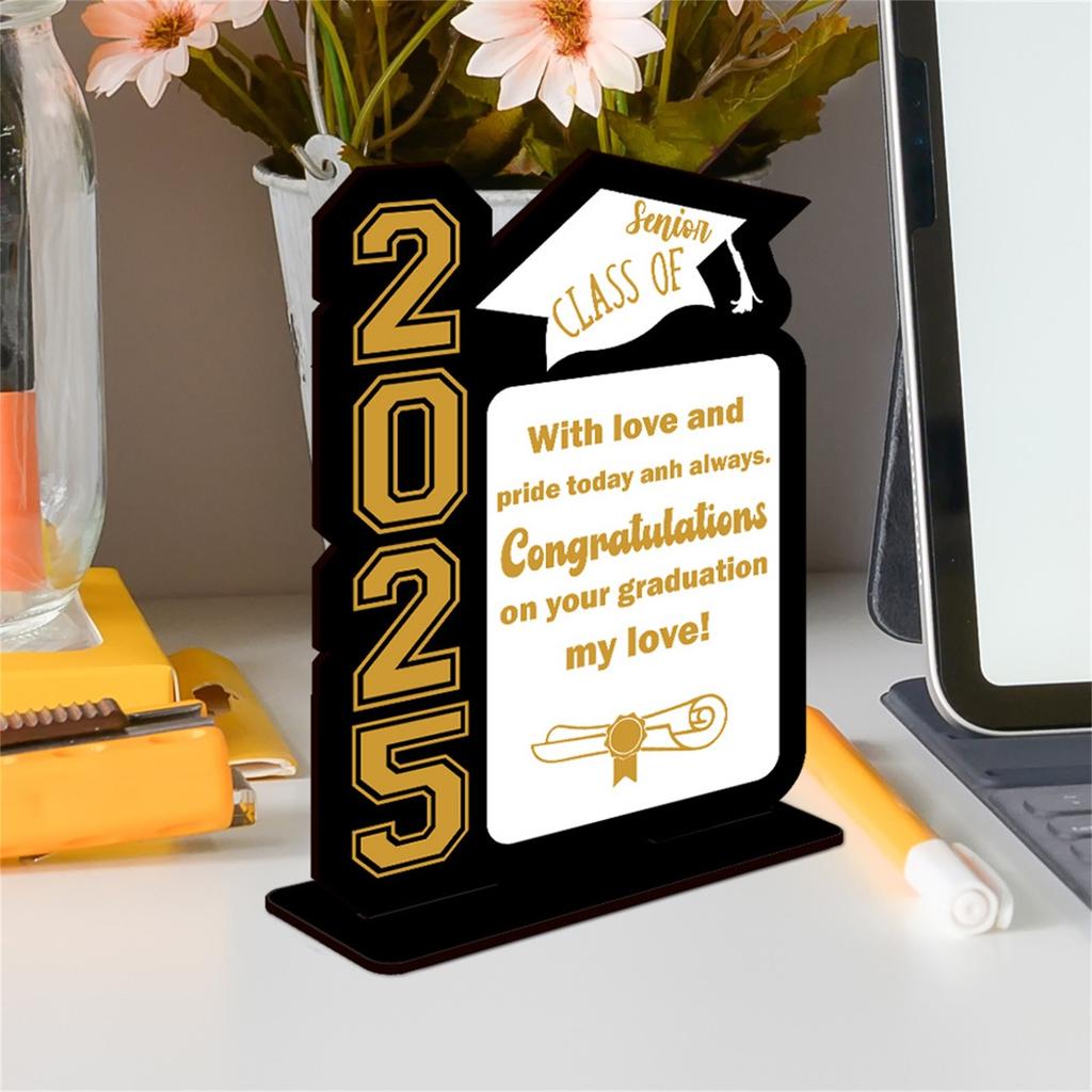 Graduation Decorations Wooden Tabletop Decorations Graduation Gifts, Graduation Party Decorations, Graduation Congratulations Tabletop Centerpieces