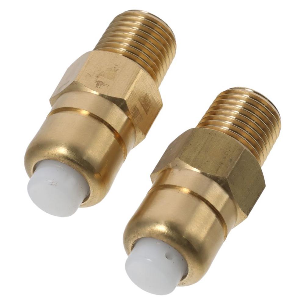 2pcs Brass Thermal Release Valve 1/4" Temperature Control Valve  Pressure Washer Pump