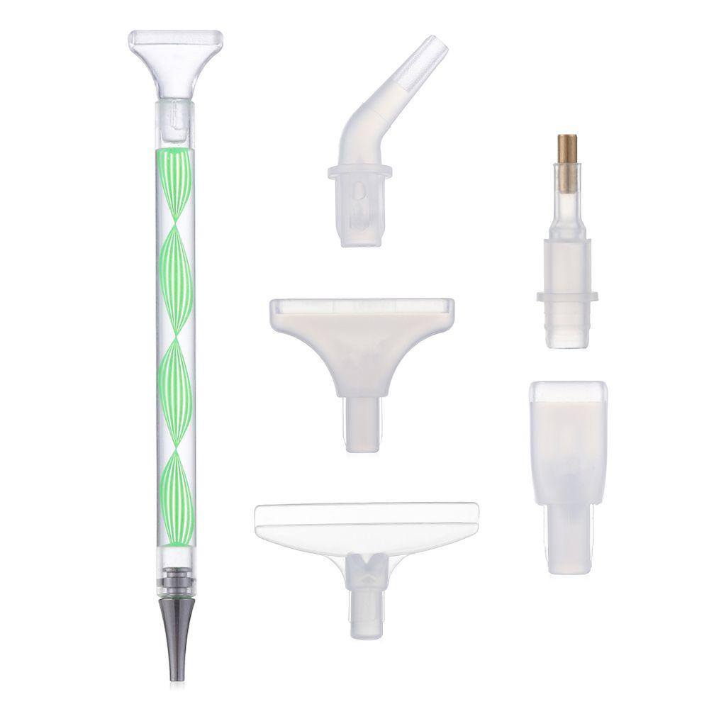 Spiral Flower Point Drill Pen Resin Pen Resin Diamond Painting Pen Alloy Replacement Pen Heads