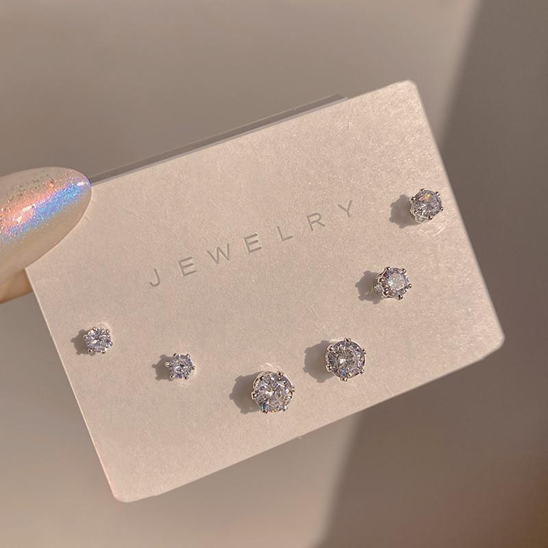 iF ME Корейские серьги-бабочки в форме сердца для женщин, комплект сережек для пирсинга в виде хрустальной звезды, модные аксессуары, ювелирные изделия